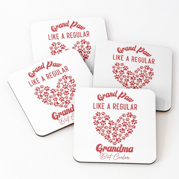 Item preview, Funny Grand Paw Like A Regular Grandma But Cooler Red Heart designed and sold by medbdj.