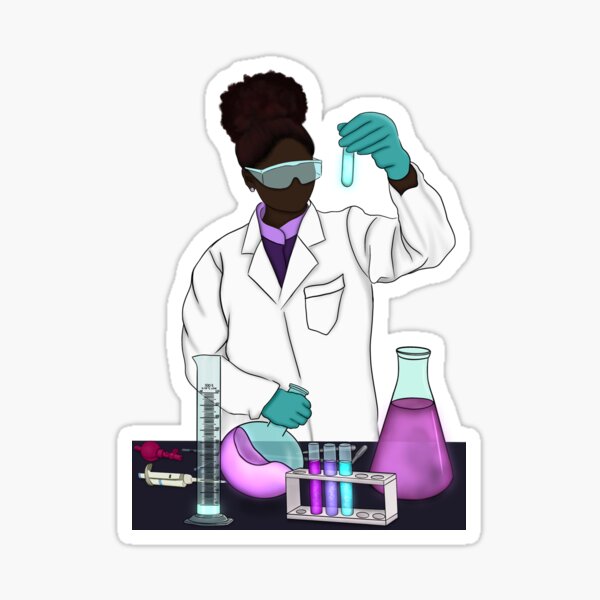 Item preview, african scientist in lab - women in stem designed and sold by sweet dreamer.