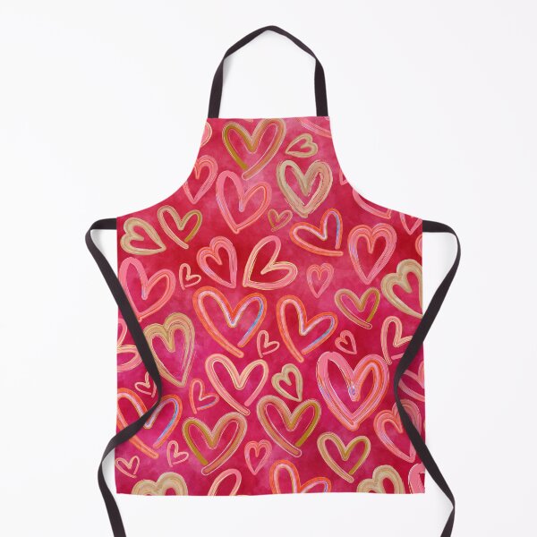 Item preview, Preppy Room Decor - Lots of Love Hearts Collage on Red Design designed and sold by Shop Your Aesthetic.
