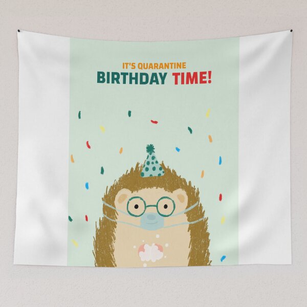 Item preview, HEDGEHOG BIRTHDAY CARD designed and sold by RetroPlaceee.