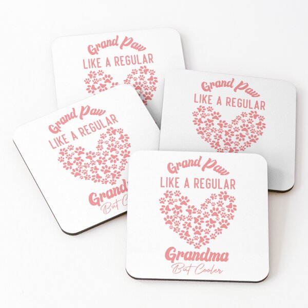 Item preview, Funny Grand Paw Like A Regular Grandma But Cooler Light Red Heart designed and sold by medbdj.