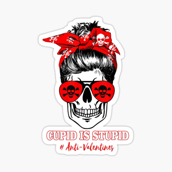 Anti Valentines stickers, Retro Valentine's Day Stickers By ArtFM