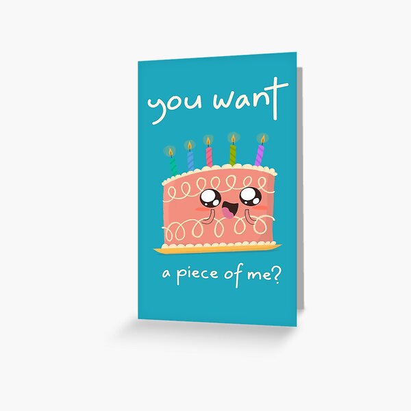 KAWAII CAKE BIRTHDAY  Greeting Card