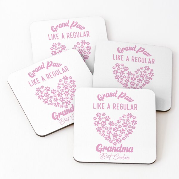 Item preview,  Funny Grand Paw Like A Regular Grandma But Cooler Pink Heart designed and sold by medbdj.