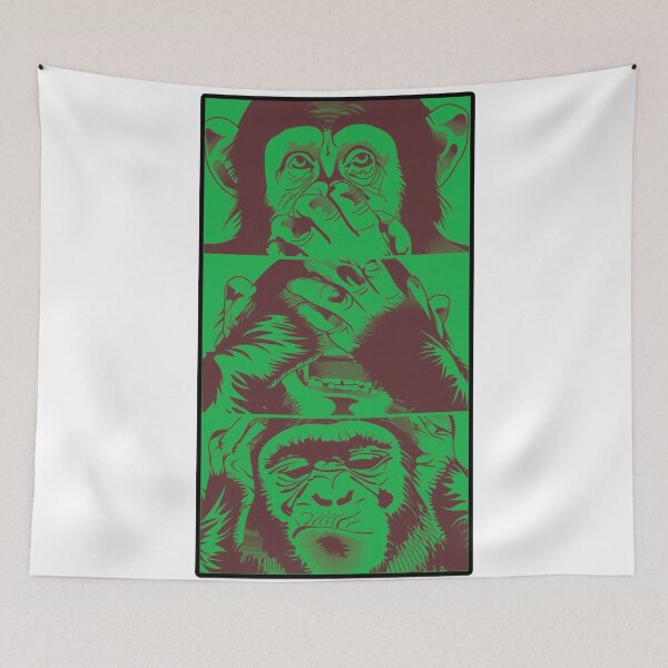 Item preview, Dont see, dont talk, dont hear GREEN designed and sold by hipeora.