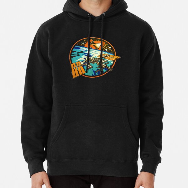 Nasa patch shop pullover hoodie