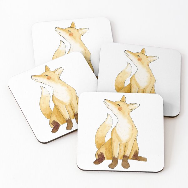 Item preview, Cute fox is sitting designed and sold by Wunschkritzel.