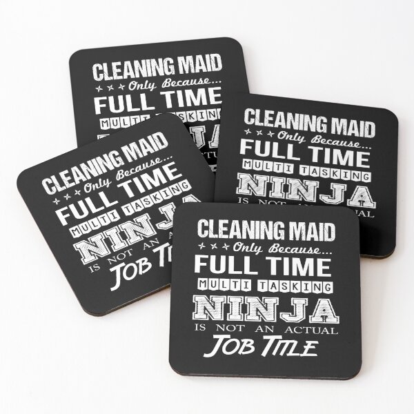 Item preview, Cleaning Maid T Shirt - Ninja Job Gift Item Tee designed and sold by ritterdick.