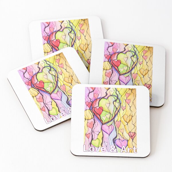 Item preview, Flow of Colorful Hearts, love and neurographica designed and sold by yul4ik80.