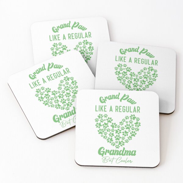 Item preview, Funny Grand Paw Like A Regular Grandma But Cooler Spring Green Heart designed and sold by medbdj.