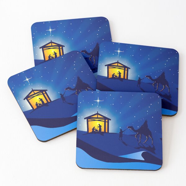 Item preview, Birth of child jesus and arrival of three kings Art designed and sold by oldeck.