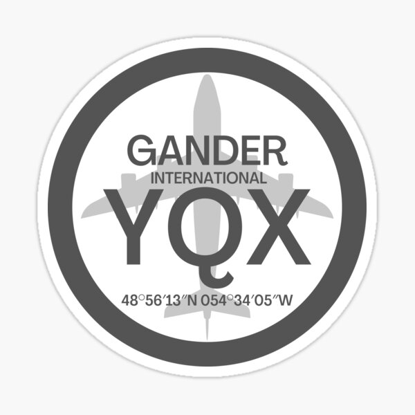 Item preview, Gander - YQX - Gander International Airport designed and sold by No.1 Canada Designs.