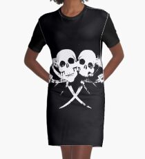 Cool skeleton skull Graphic T-Shirt Dress