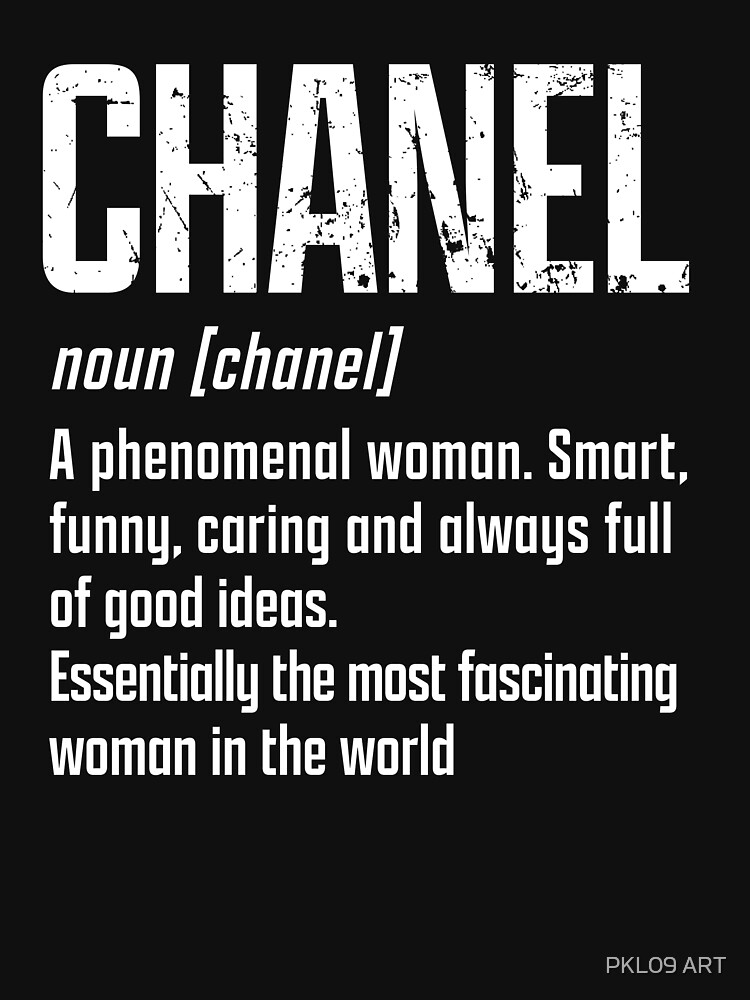 Womens CHANEL Definition Personalized Name Funny Birthday Gift Idea V-Neck T -Shirt Essential T-Shirt for Sale by PKL09 ART