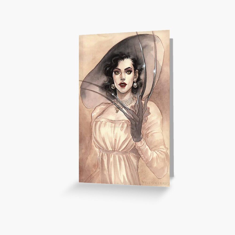 "Lady dimitrescu mouse pad" Greeting Card for Sale by Thepodcave