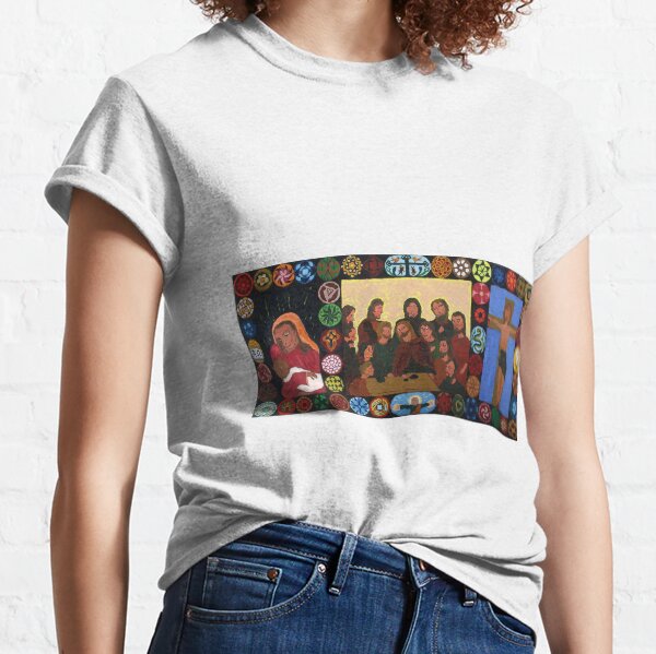 Triptych of the 12 apostles of Jesus and Mary Classic T-Shirt