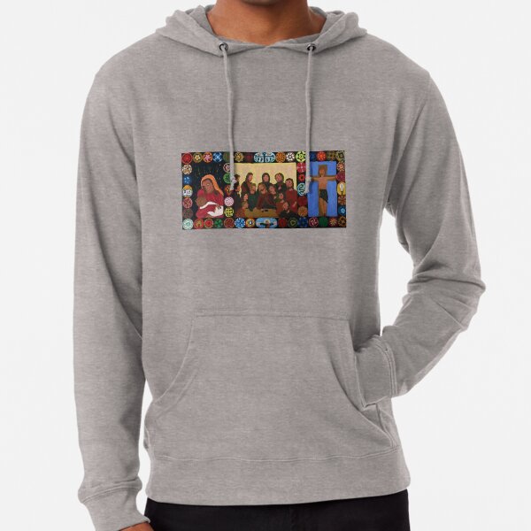 Triptych of the 12 apostles of Jesus and Mary Lightweight Hoodie
