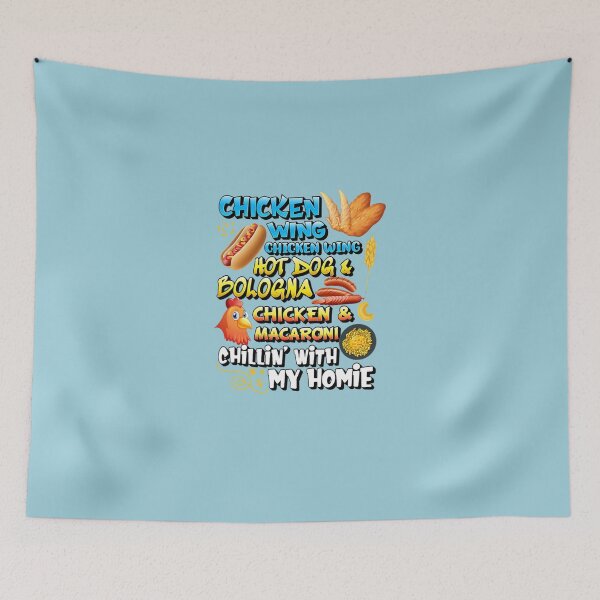Item preview, Cooked Chicken Wing Chicken Wing Hot Dog Bologna Macaroni T-Shirt designed and sold by SandraHiersigk.