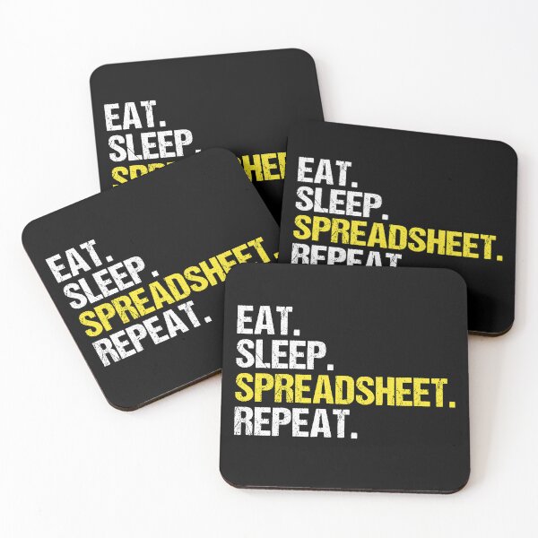 Item preview, Funny Eat Sleep Spreadsheet Repeat, Funny Present for Accountant designed and sold by MoStorish.