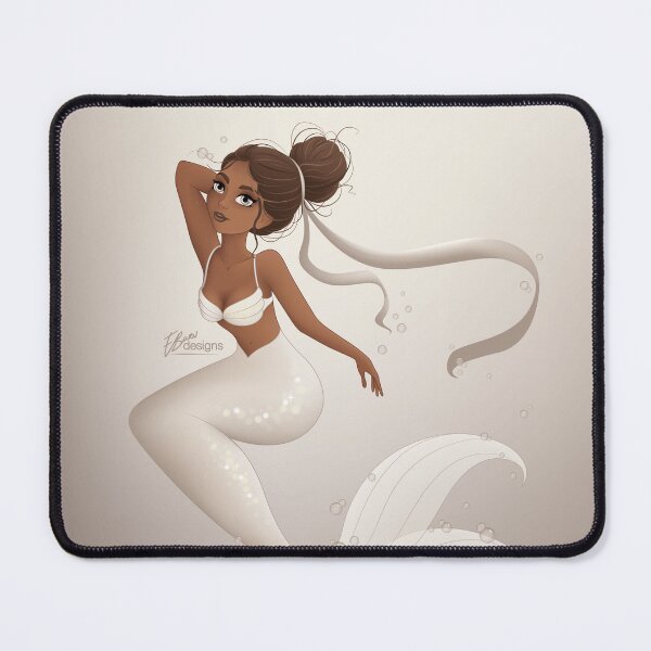 Item preview, Silver Ribbons Mermaid designed and sold by emmaburndesigns.
