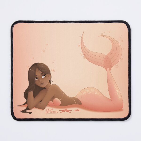 Item preview, Peachy Pearl Mermaid designed and sold by emmaburndesigns.