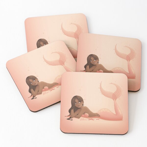 Item preview, Peachy Pearl Mermaid designed and sold by emmaburndesigns.