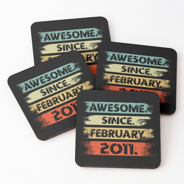 Item preview, 11th Birthday Awesome Since February 2011 11 Years Old designed and sold by printrendstore.