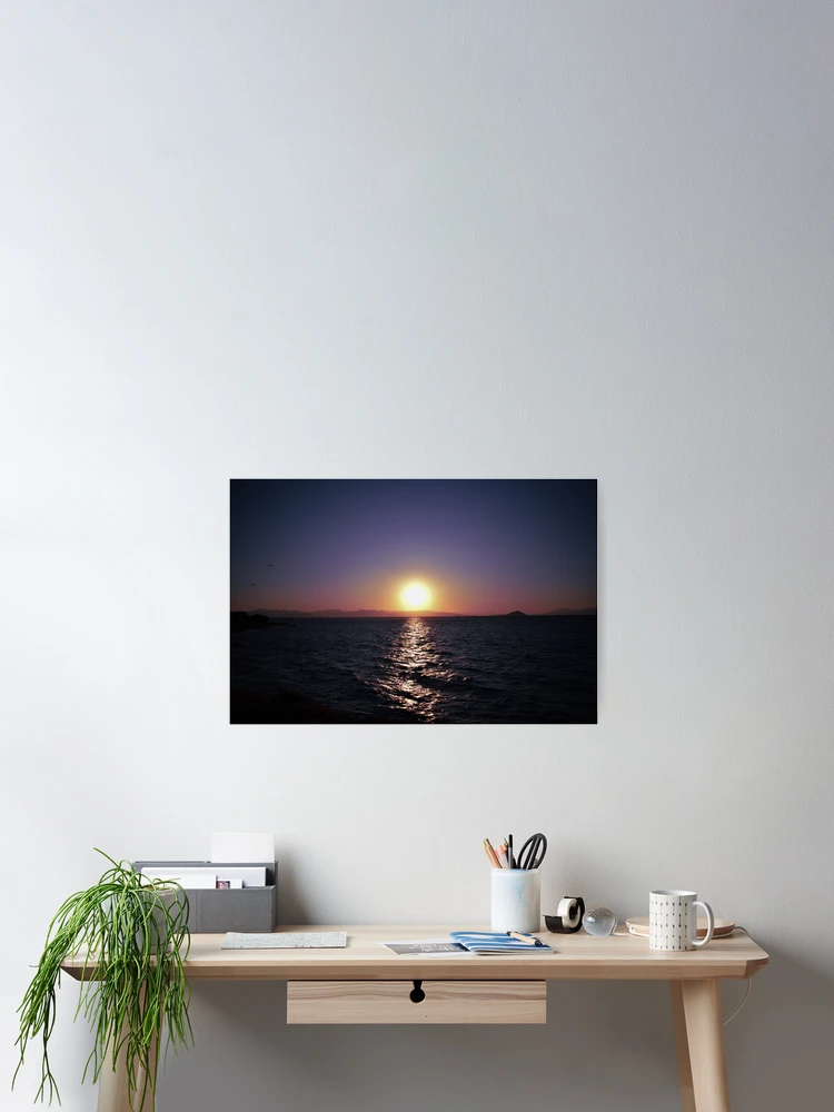 Thumbnail 2 of 3, Poster, Purple sunset designed and sold by RtRazor.