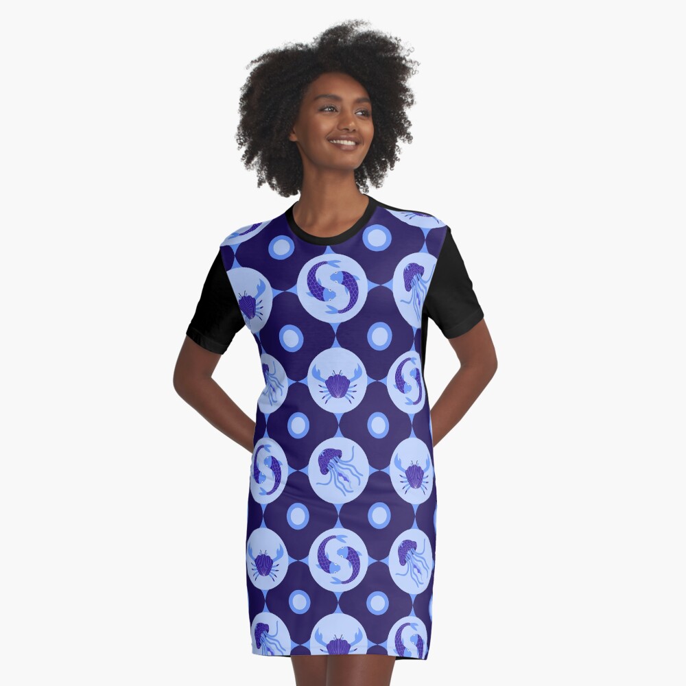 Item preview, Graphic T-Shirt Dress designed and sold by indiVisibl.