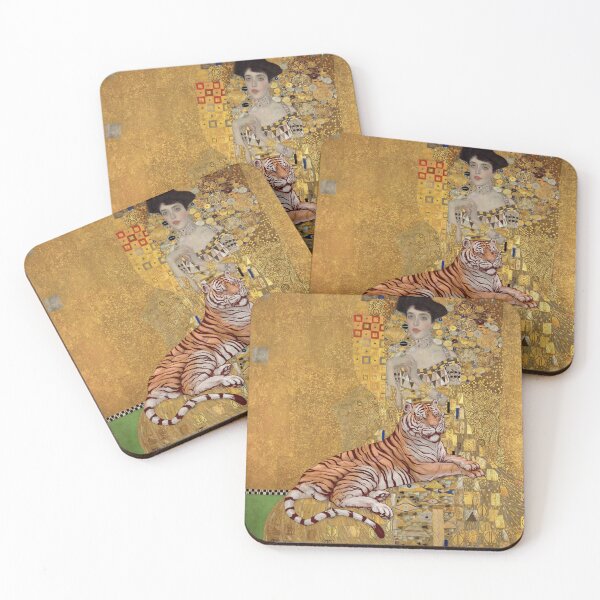 Item preview, Gustav Klimt Portrait of Adele Bloch-Bauer I and tiger designed and sold by zlatnilist.