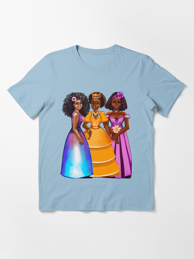 The best Gifts for black girls 2022 Three princesses ! beautiful black and  white girl princesses Sticker for Sale by Artonmytee