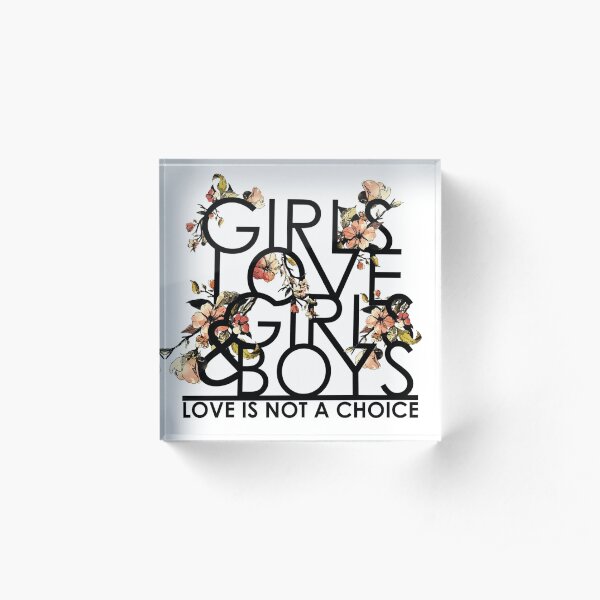 GIRLS/GIRLS/BOYS Acrylic Block