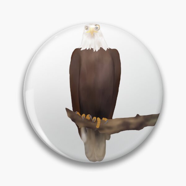 Item preview, Eagle resting on a branch eye opened designed and sold by Midnightviera.