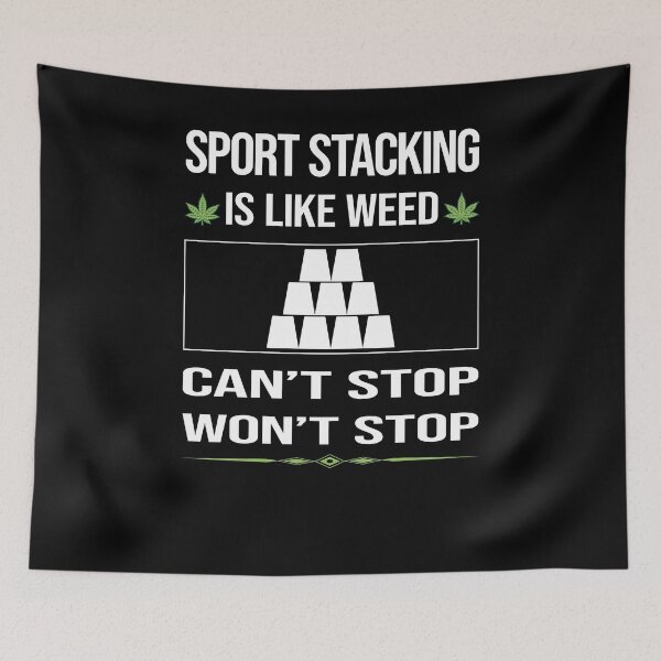 Item preview, Funny Can't Stop Sport Stacking Cup Stacking Speed Stacking designed and sold by FulviaContreras.