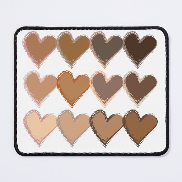 Item preview, skin color hearts designed and sold by ZaraPrint.