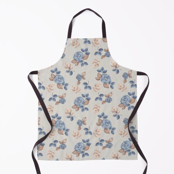 Item preview, Blue Vintage Watercolor Roses (Linen) designed and sold by HildegunStudio.