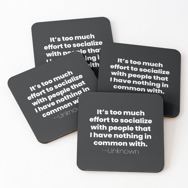 Item preview, Effort to Socialize, Unknown Introvert Quote designed and sold by MariosNydras.
