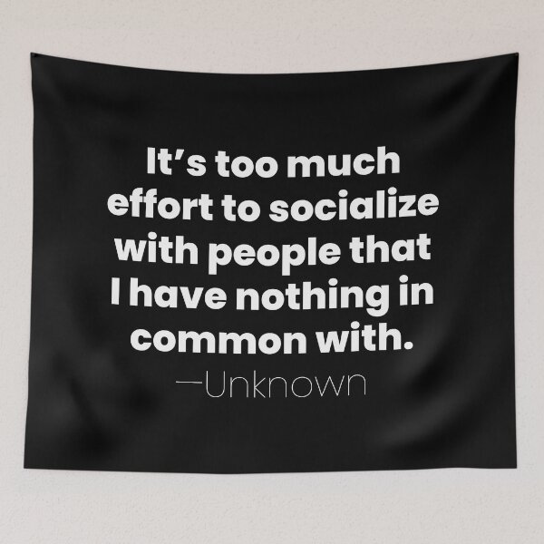 Item preview, Effort to Socialize, Unknown Introvert Quote designed and sold by MariosNydras.