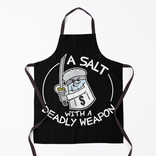 Item preview, Pun Humor A Salt with a Deadly Weapon Funny Pun Dark T-Shirt designed and sold by zacben.