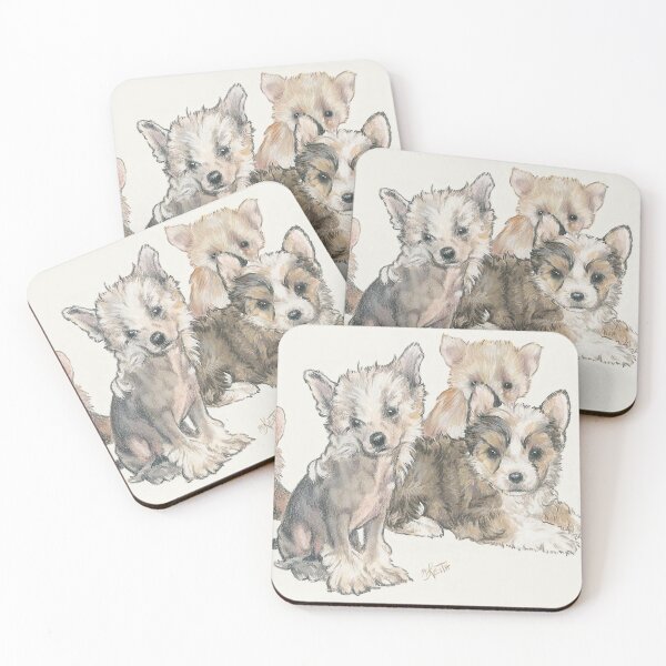 Item preview, Chinese Crested & Powderpuff Puppies designed and sold by BarbBarcikKeith.