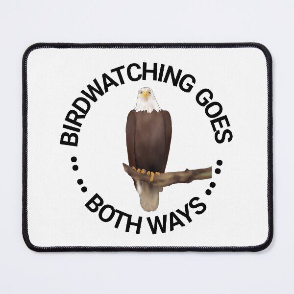 Item preview, Birdwatching goes both ways- Eagle illustration with text designed and sold by Midnightviera.