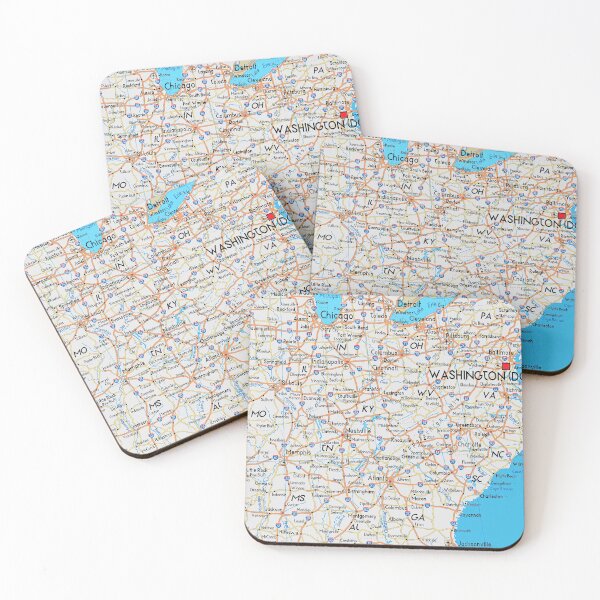 Item preview, Usa Map 02 designed and sold by T-paw.