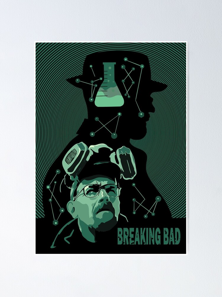 Rick and Morty Breaking Bad - High Quality Premium Poster Print