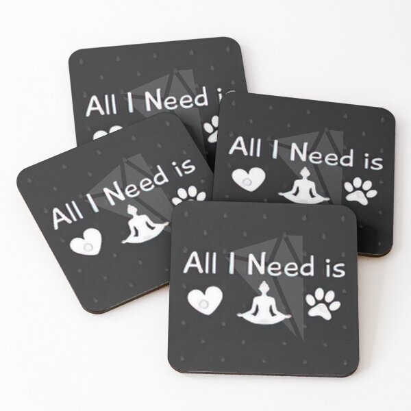 Item preview, all i need is love and yoga and a dog forever designed and sold by federt.