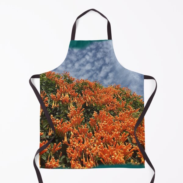 Item preview, Coral Honeysuckle & altocumulus clouds by Iritof designed and sold by iritof.