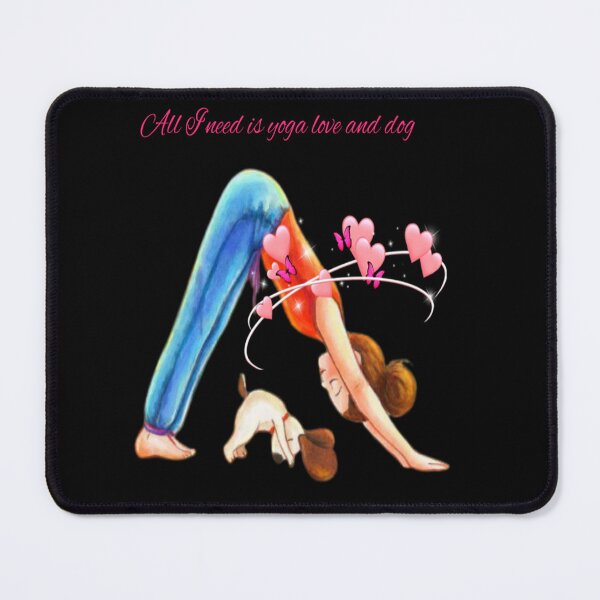 Item preview, All I need is yoga and love and dog  designed and sold by Remas10.