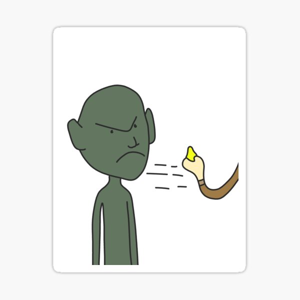 A sollemn Gollum wants your lemons Sticker