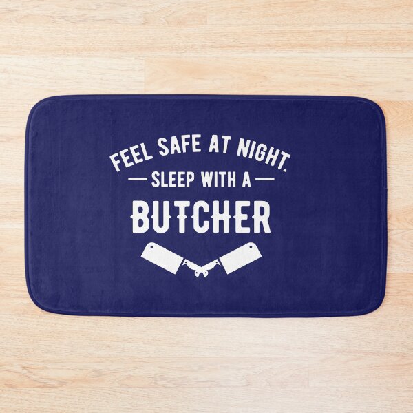 Item preview, Feel Safe at Night Sleep with a Butcher designed and sold by jaygo.