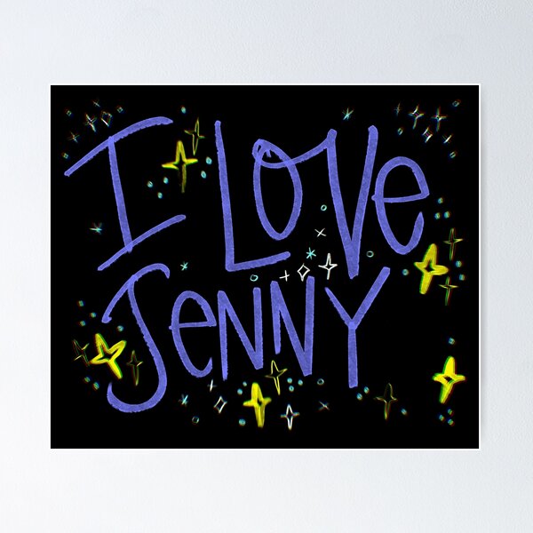 Item preview, I LOVE JENNY NAME PURPLE designed and sold by GIVENGRACE.ART.