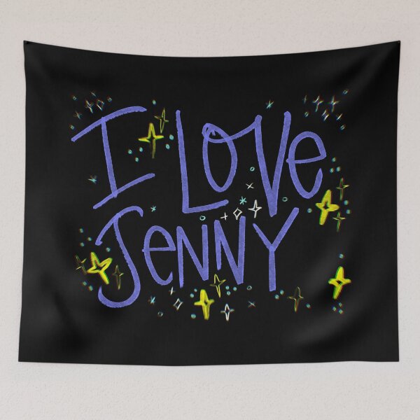 Item preview, I LOVE JENNY NAME PURPLE designed and sold by GIVENGRACE.ART.